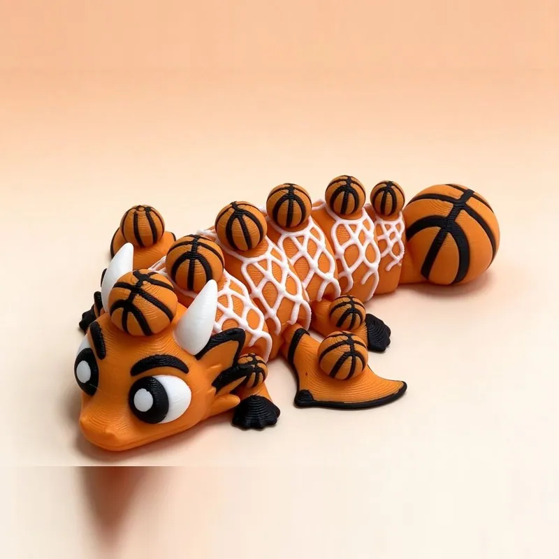 Basketball Dragon — PLA, Multi-colour