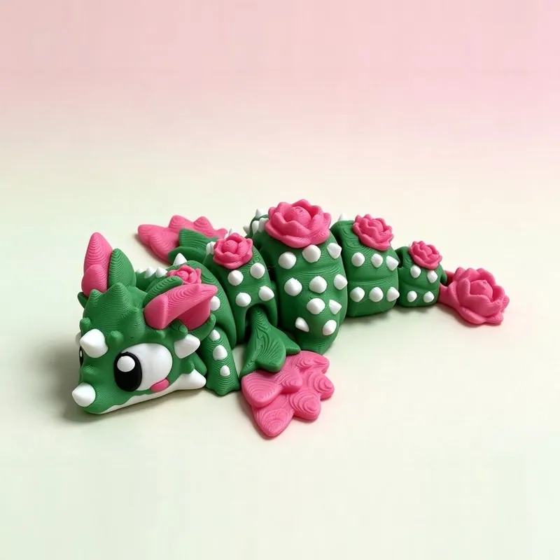Cactus Dragon — PLA, Multi-colour