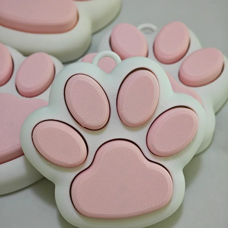 Cat Paw Keycap — PLA, Multi-colour