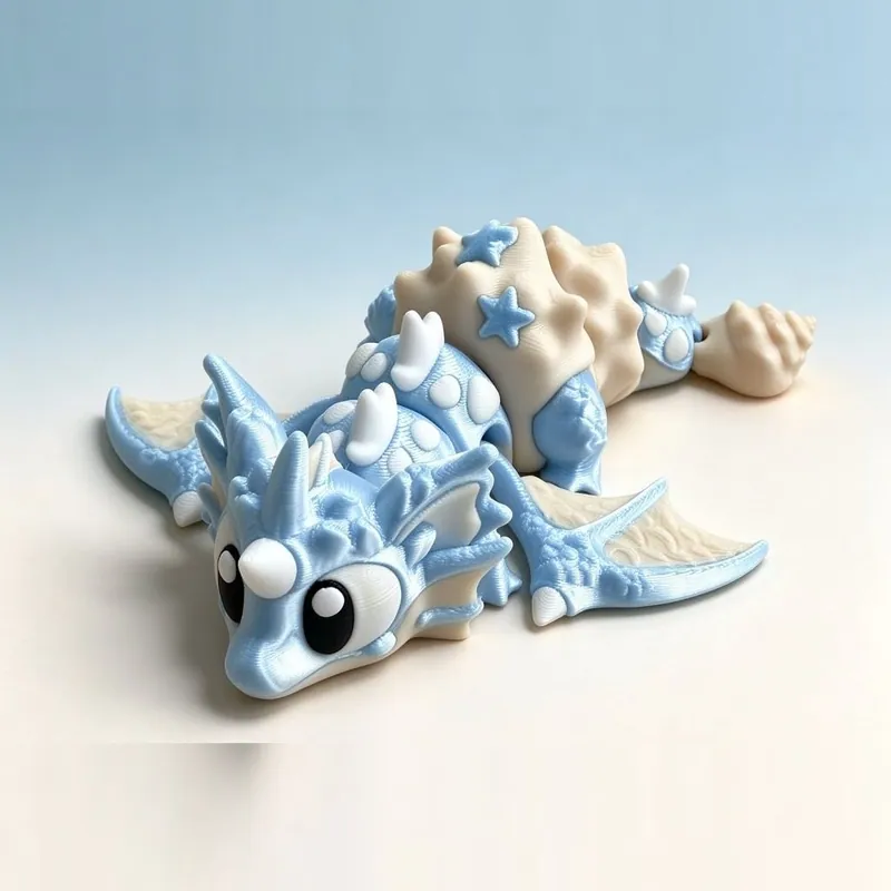 Conch Dragon — PLA, Multi-colour