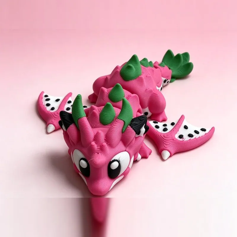 Dragonfruit Dragon — PLA, Multi-colour