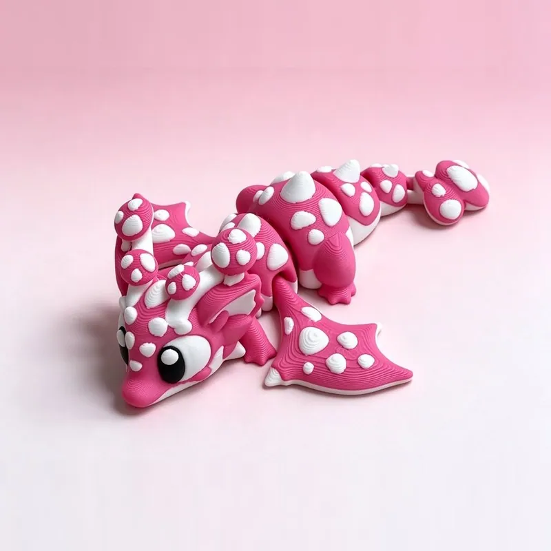 Mushroom Dragon — PLA, Multi-colour