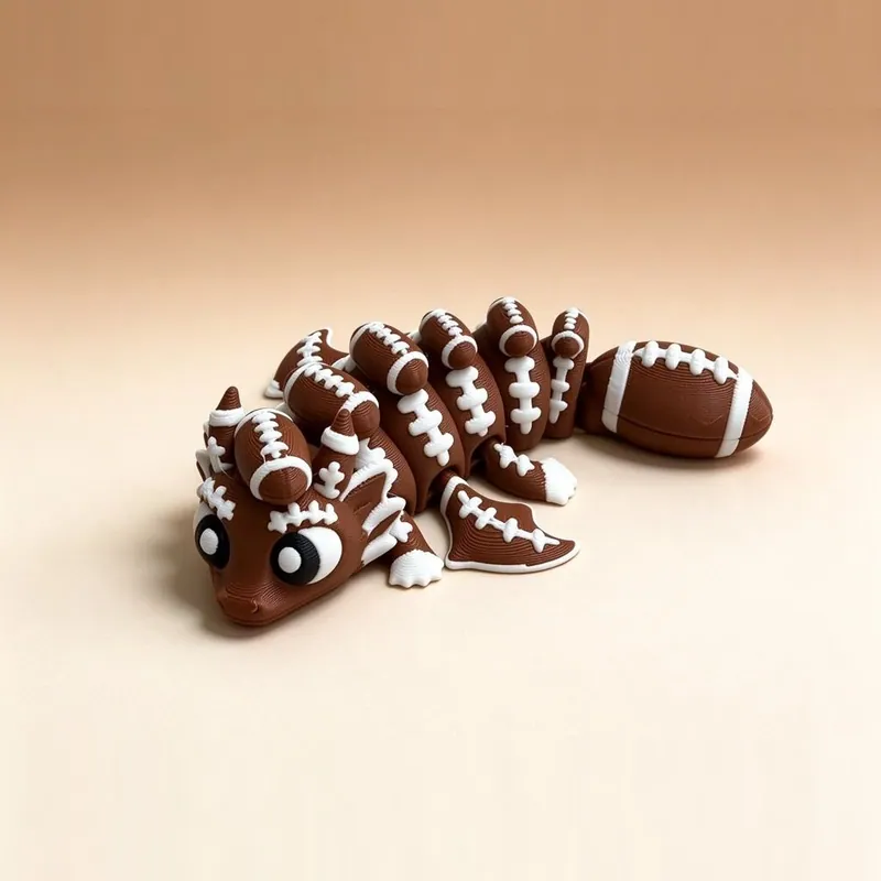 Rugby Dragon — PLA, Multi-colour