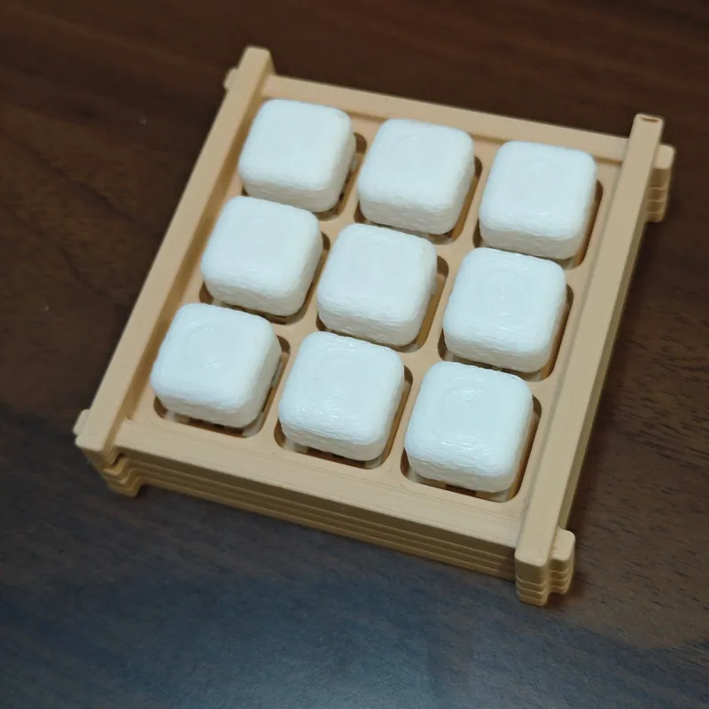 Tofu 9-Key Set — PLA, Multi-colour